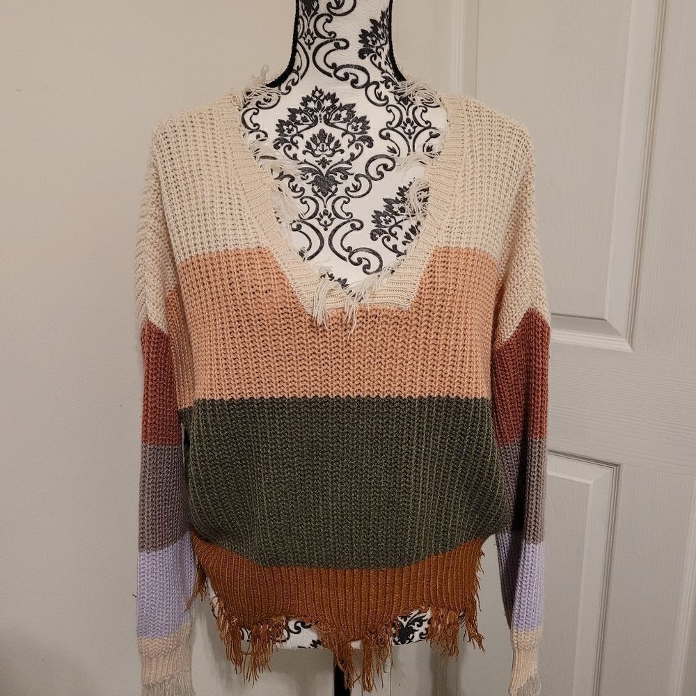 ‎Polly & Esther color block sweater